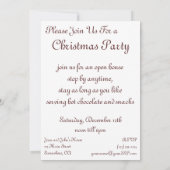 Vintage Noël, Holly et Berries Invitation (Dos)