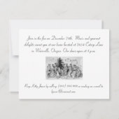 Vintage Noël Invitation - Chats de Wain (Dos)
