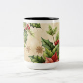 Vintage Noël Ornements Café Mug (Centre)