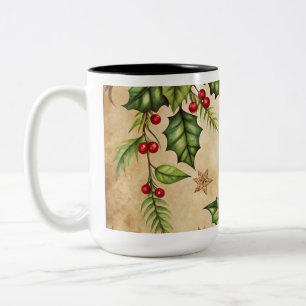 Vintage Noël Ornements Café Mug