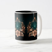 Vintage Noël Ornements Café Mug (Devant droit)
