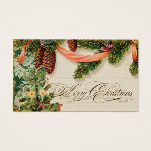 Vintage Noël Patinage sur neige Tags cadeaux perso