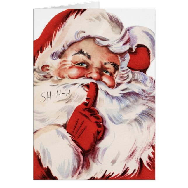 Vintage Noël Père Noël (Devant)