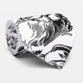 Vintage Noël Père Noël Cravate (Roulé)