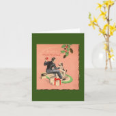 Vintage Noël pour la carte de mari (Fleur jaune)