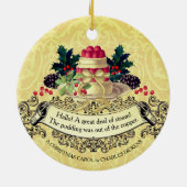 Vintage Noël pudding nourriture ornement de Noël (Dos)