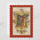Vintage Noël Salutation Party Invitation (Devant)