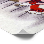 Vintage Noël Vacances rétro poster Angles (Coin)