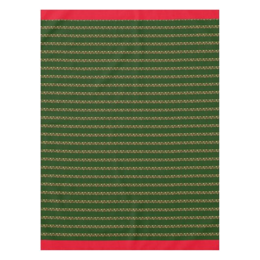 Vintage noël vert nappe (Devant)