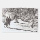 Vintage Noël Wrapping Papier COACH, SKATERS... (Devant 3)