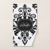 Vintage noir et blanc (Serviette à main)