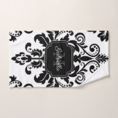 Vintage noir et blanc (Serviette à main)