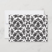 Vintage noir et blanc RSVP Damask Floral (Dos)