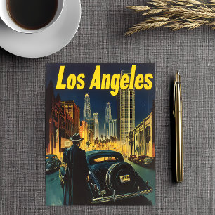 Vintage Noir Los Angeles Reizen Briefkaart
