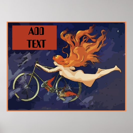 Vintage NOLA Bikes Angel Poster (Voorkant)