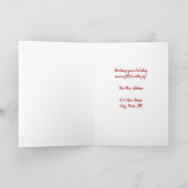 Vintage Nous avons déplacé Joyeux Noël Carte (Intérieur)