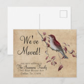 Vintage Nous avons déplacé l'adresse Faire-part Bi (Devant / Derrière)