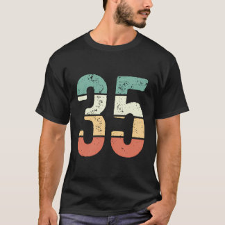 Vintage nummer 35 - herdenken van 35 jaar koorts t-shirt