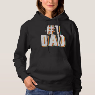 Vintage nummer één vader Vaderdag van zoon Hoodie