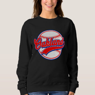 Vintage Oakland Cityscape Baseball  For Men Women  Trui