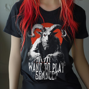 Vintage Occult Gotische Baphomet Séance Horror T-shirt