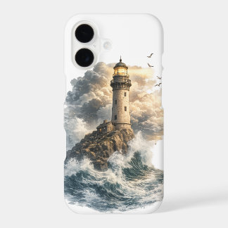 Vintage Oceaan Vuurtoren iPhone Hoesje