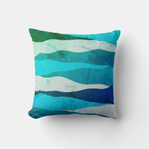 Vintage Ocean Blue Sierkussen
