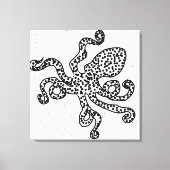 Vintage Octopus Canvas Afdruk (Voorkant)