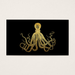Vintage Octopus Gold Black Enk Côtier Nautique