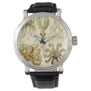 Vintage Octopus Inktvis Gamochonia door Ernst Haec Horloge
