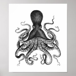 Vintage Octopus Poster