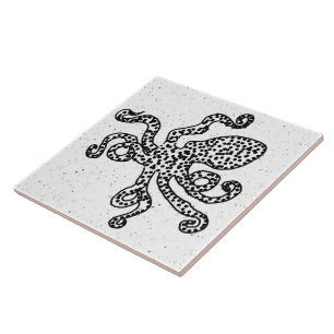 Vintage Octopus Tegeltje