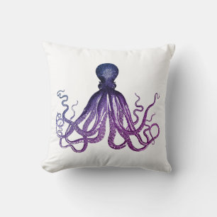 Vintage Octopus Zeeleven Kussen