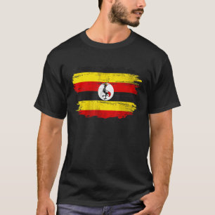 Vintage Oeganda vlag voor Oegandees T-shirt