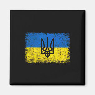 Vintage Oekraine Oekraïense Vlag Oekraine Leger Tr Magneet