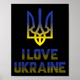 Vintage Oekraine Oekraïense Vlag Trots 4 Poster
