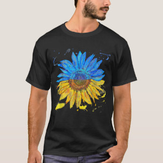 Vintage Oekraïnse vlag - Zonnebloem T-shirt