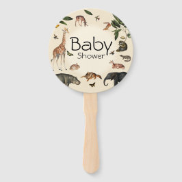 Vintage Oerwoud Baby shower Handwaaier