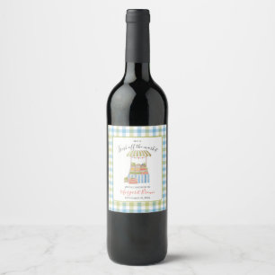 Vintage 'off the market' Bruiloftsborrel: groen & Wijn Etiket