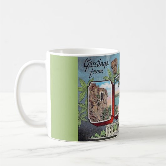 Vintage Ohio Postcard Mug (Gauche)