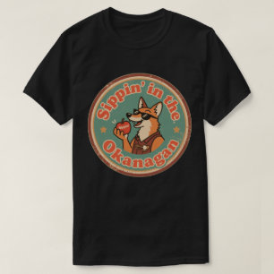 Vintage Okanagan Valley Ontspannen Vos T-shirt