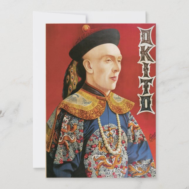 Vintage Okito Magicische Poster (Voorkant)