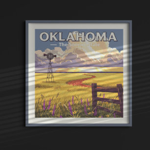 Vintage Oklahoma Poster