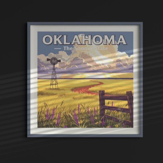 Vintage Oklahoma Poster