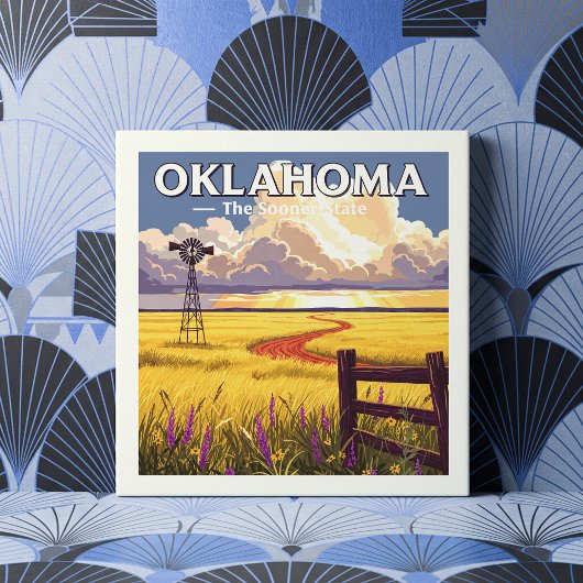 Vintage Oklahoma Tegeltje