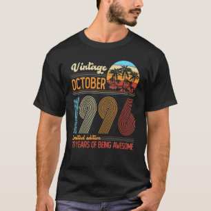 Vintage oktober 1996 26 jaar oude 26e verjaardag d t-shirt
