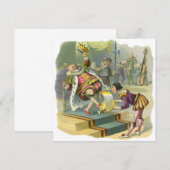 Vintage Old King Cole Nursery Rhyme Invitation (Devant / Derrière)