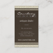 Vintage Old Mirror Antique Dealer Cartes de visite (Dos)