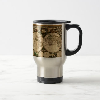 Vintage Old World Map Conducteur de la Mug Boire