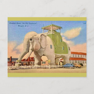 Vintage Olifant Hotel  Briefkaart